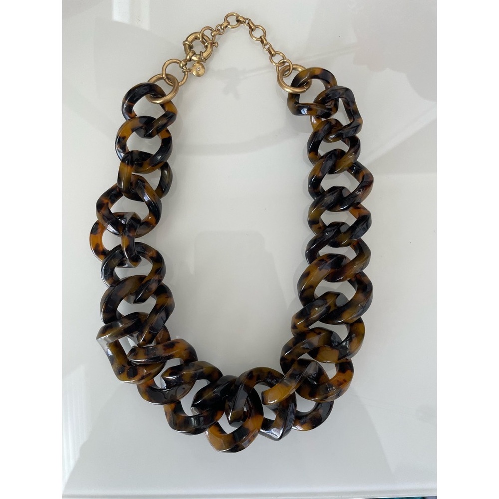 EUC J. Crew Chunky Tortoise Necklace
